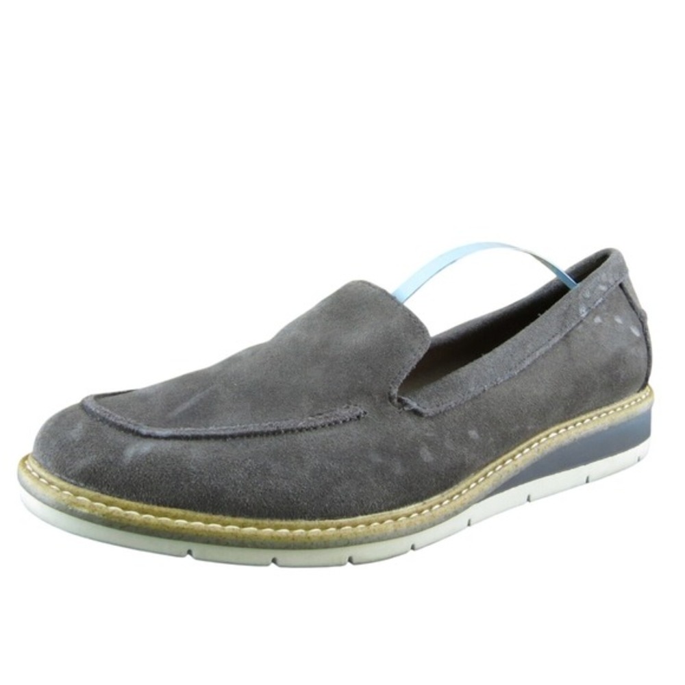 Adam Tucker Amber Me Too Women Loafer Shoes Gray Leather Slip On Size 8.5 Medium
